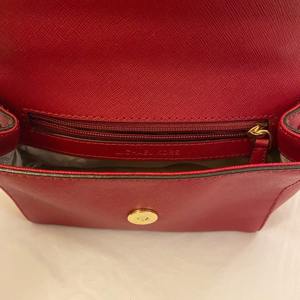 Michael Kors Ava Extra-Small Leather Crossbody - Picture 7 of 9